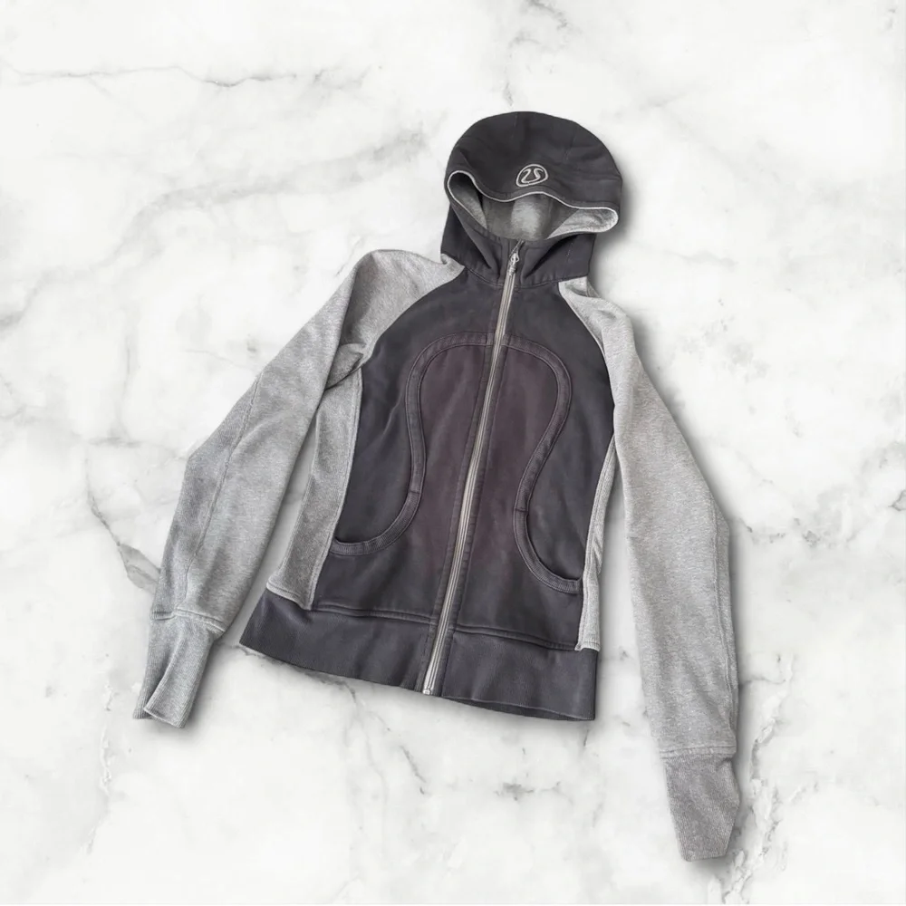 Lululemon Athletica Two-Tone Gray Women's Hoodie - Picture 2 of 7